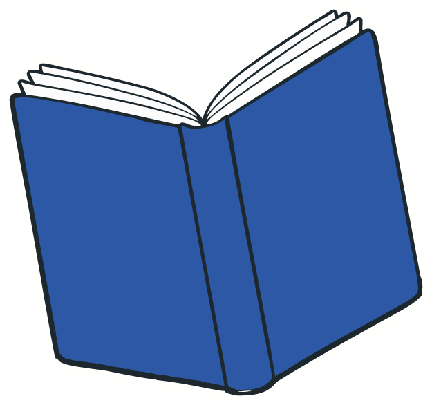 Illustrated open book