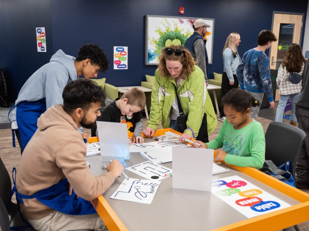 A group learning at a Ready, Set, Explore event